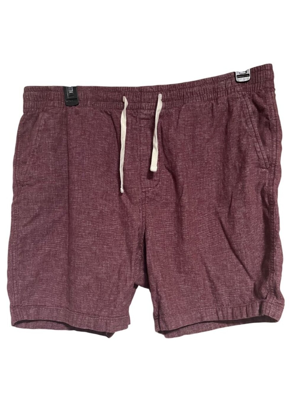 Old Navy Mens Burgundy Linen-Cotton Blend Drawstring Shorts XL